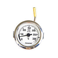 Термометр Pakkens, капиллярный, диаметр 60 мм, 2 метра, 300°C