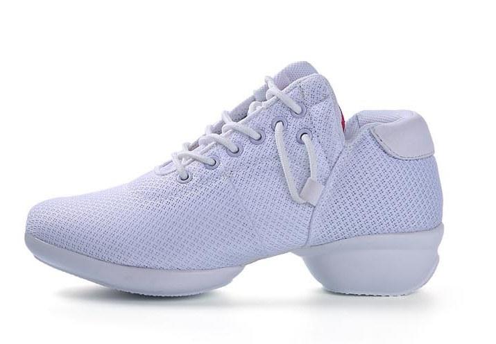 Кросівки для танців, снікери білі текстильні 35р (22-22,5см), фото 1