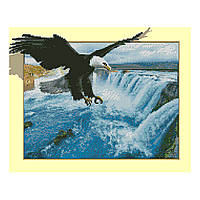 Алмазная мозаика Strateg «Орел и водопад», 40х50 см