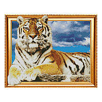Алмазная мозаика Strateg «Гордый тигр», 40х50 см
