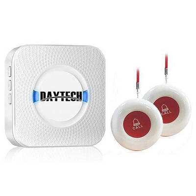 Беспроводная система вызова медперсонала с 2-мя кнопками Daytech CC02 (УЦЕНКА - тихая громкость звонка)
