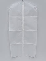 Чехол для одежды 60*120 см флизелиновый на молнии белого цвета