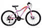 Велосипед горный алюминиевый Formula Alpina 26" AM DD рама - 16" черно-розовый с фиолетовым, фото 2