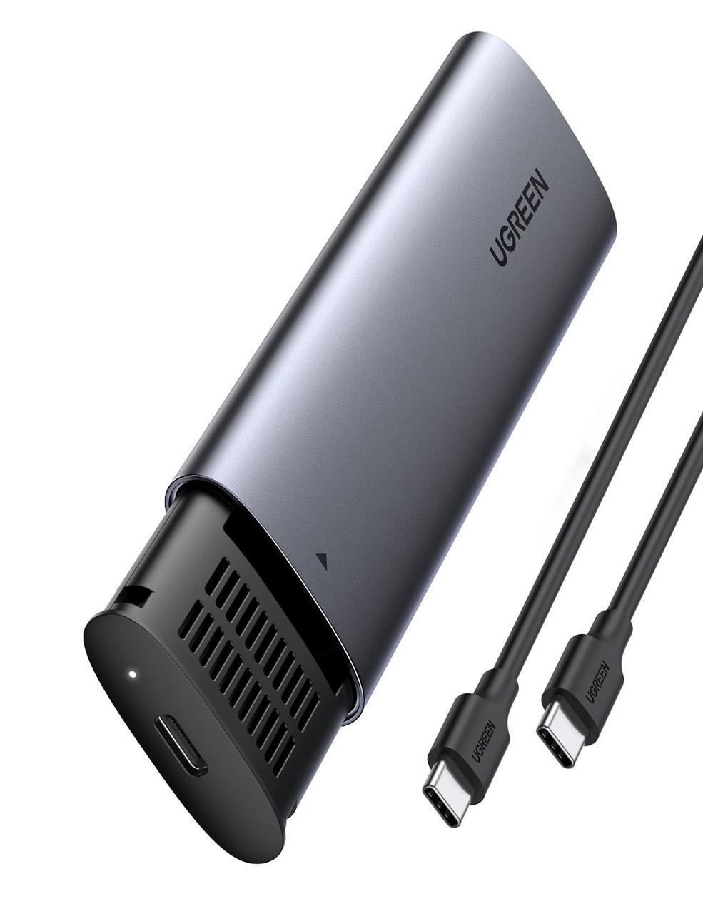 M. 2 NVMe SSD-корпус UGREEN Алюміній 10 Гбіт/с USB C 3.1 Gen 2 для твердотільного накопичувача NVMe PCI M-Key