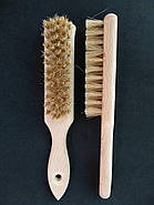 Щітка для взуття натуральна щетина 19,5*3,5 см, фото 4