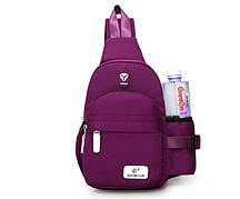Молодіжний жіночий міський спортивний рюкзак сумка-бананка Cruise розмір середній, 4 кольори фіолетовий