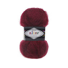 Alize Mohair Classic бордовый №57