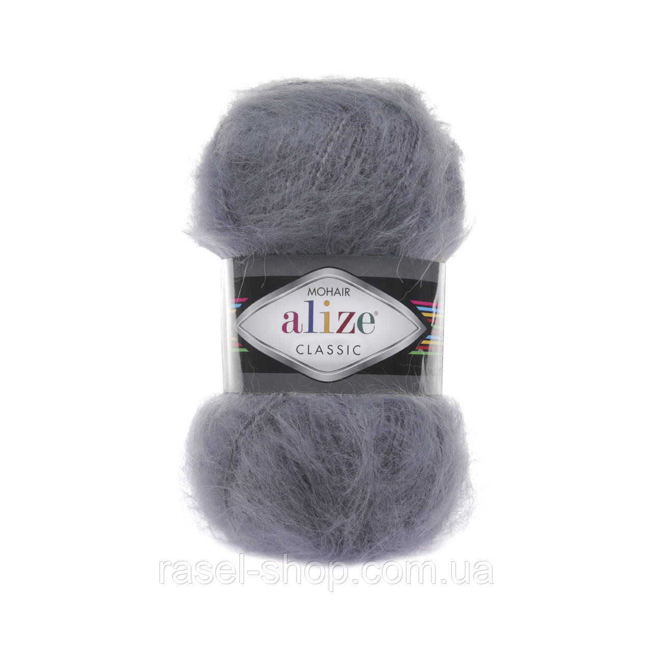 Alize Mohair Classic угольно серый №87, фото 1