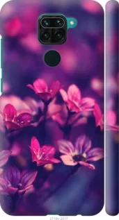 Чохол на Xiaomi Redmi Note 9 Пурпурні квіти "2719c-2017-47372"
