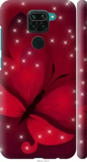 Чохол на Xiaomi Redmi Note 9 Місячна метелик "1663c-2017-47372"