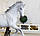 Статуетка Кінь на скаку білий 33*24*12 Гранд Презент SM00573A, фото 3
