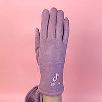 Жіночі рукавички з пальтової тканини