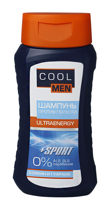 Шампунь Cool Men Ultra Energy + Sport Против перхоти - 250 мл. - фото 1 - id-p226465042