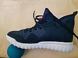 Кросівки черевики хайтопи легкі темно сині уніксекс, фото 7