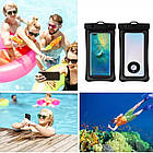 Водонепроникний універсальний чохол для смартфона з надувними краями, фото 3