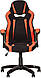 Комп'ютерне ігрове геймерське крісло Комбо Combo Tilt PL-73 тканина MF-A/AB-17 помаранчевий з чорним, фото 3