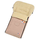 Комплект зимовий конверт чохол на овчині в коляску люльку санки For Kids Mini і рукавички для батьків, фото 3