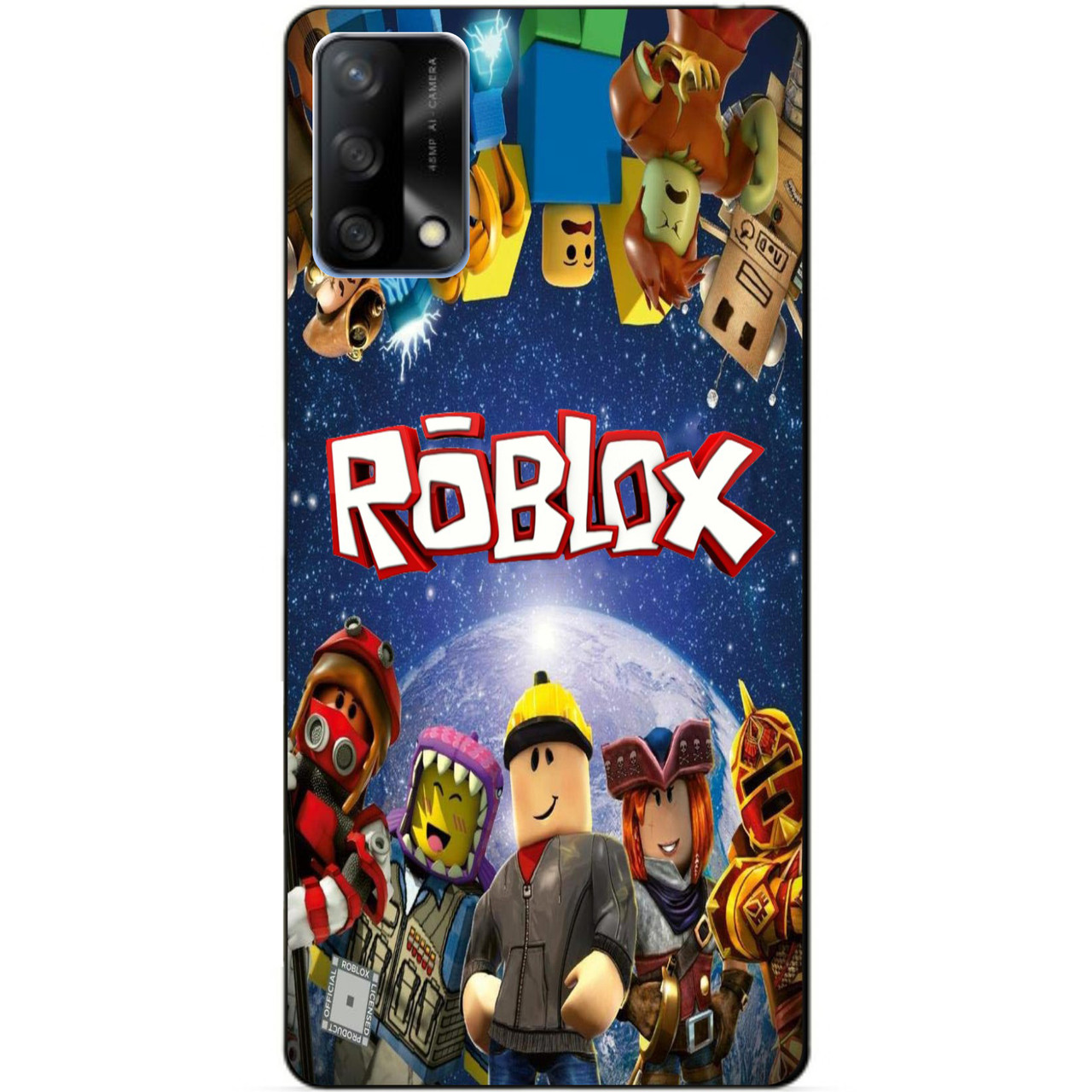 Силіконовий бампер чохол для Oppo A74 з малюнком Роблокс