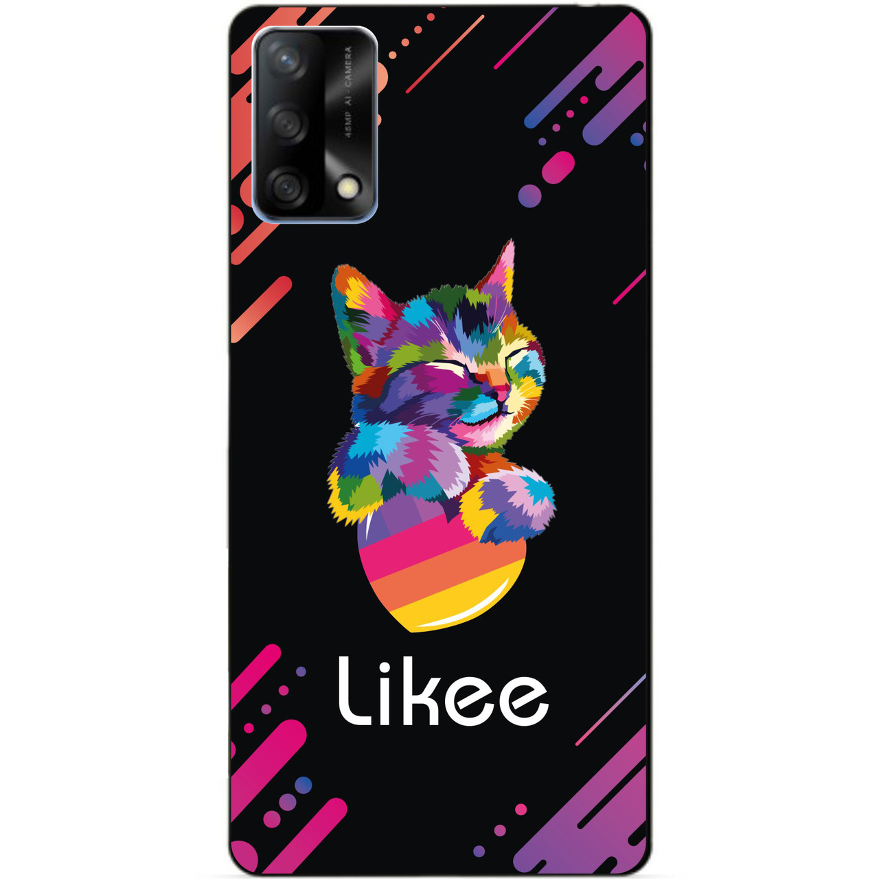 Силіконовий бампер чохол для Oppo A74 з малюнком Likee