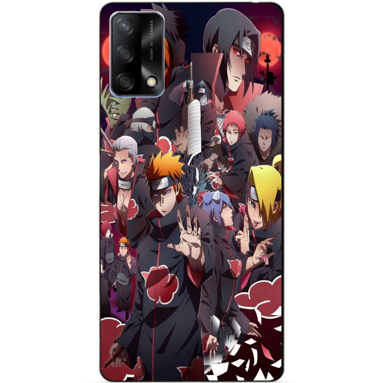 Силіконовий бампер чохол для Oppo A74 з малюнком аніме Наруто