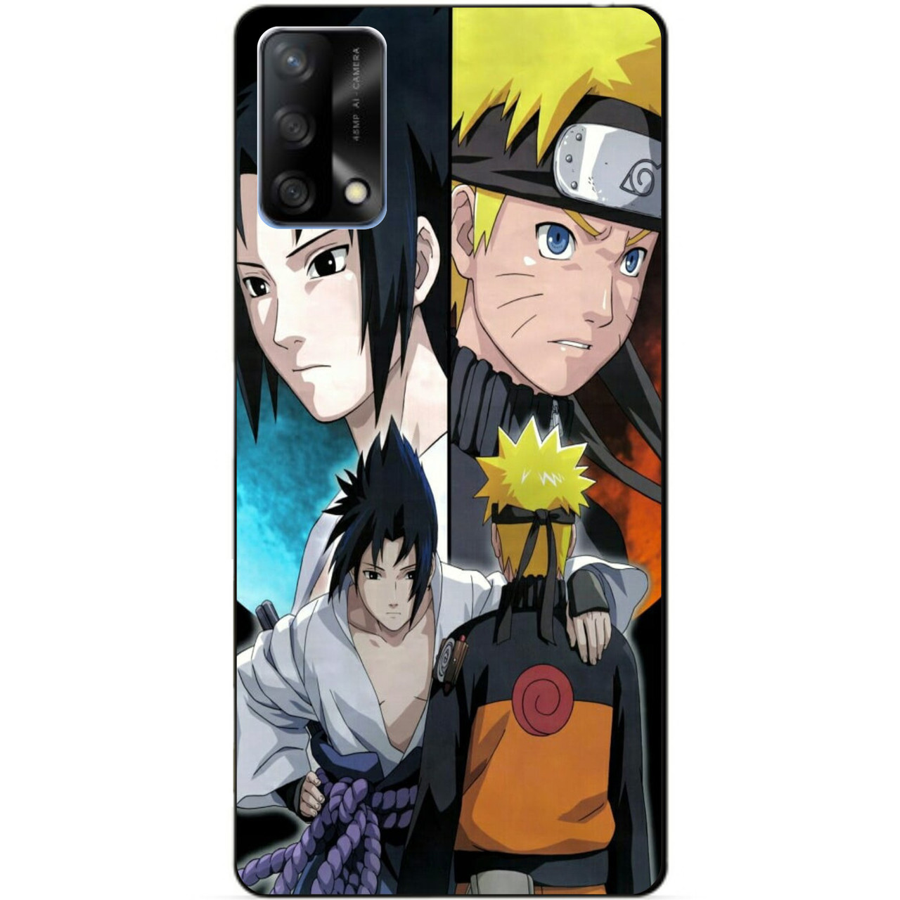 Силіконовий бампер чохол для Oppo A74 з малюнком аніме Наруто Узумакі