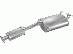 Резонатор Ніссан Террано (Nissan Terrano) 88-93 2.7 TD 4X4 SWB (15.209) Polmostrow алюминизированный