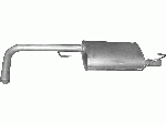 Глушник Ніссан Навару (NISSAN NAVARA) 2.5 D (Diesel) /2006 - 1/2010 (15.213) Polmostrow алюминизированный