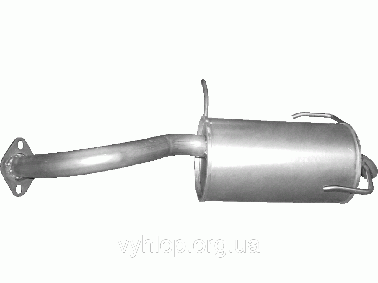 Глушник Ніссан Мікра (Nissan Micra) 1.0 i 16V 0700-11/02 (15.73) Polmostrow алюминизированный
