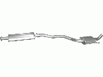 Резонатор Альфа Ромео (Alfa Romeo) 147 1.6 / 2.0 (16.85) Polmostrow алюминизированный