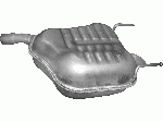 Глушник Опель Вектра (Opel Vectra C 2.0 /2003 - 0/0 (17.652) Polmostrow алюминизированный