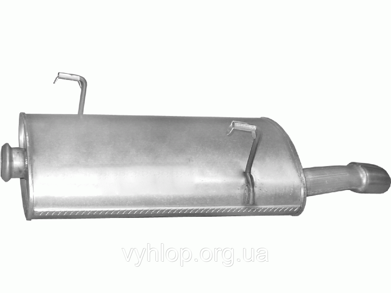 Глушник задній (кінцевий, основний) Пежо 206 (Peugeot 206) 1.6 HDi 04-09 (19.508) — Polmostrow