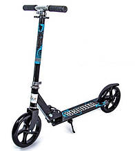 Двоколісний складаний самокат Scooter 460. Чорно-синього кольору