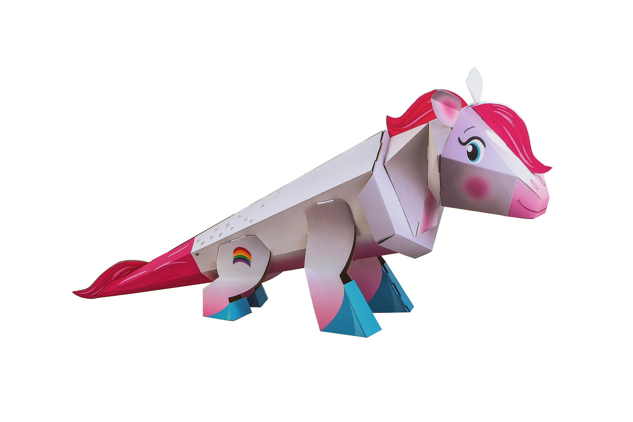 Набір для творчості Шкільний конус Поні Crelando 86 см, набір для створення картонної фігури для зберігання, фото 1