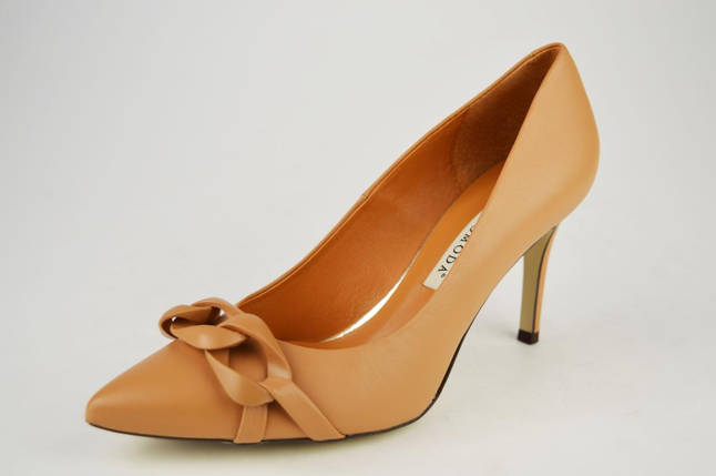 Туфлі на шпильці Bravo Moda 5600 38 Карамель шкіра 36, фото 1