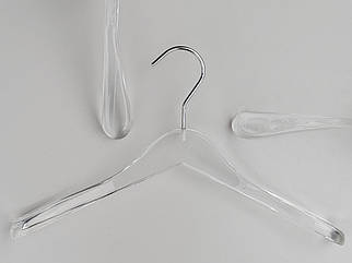 Довжина 39,5 см. Плічка серія Сristallo акрилові кристально прозорі, Mainetti Group Італія