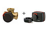 ESBE VRG131 Rp 1" DN25 kvs 10 + ESBE сервомотор ARA561 120c/90°C, фото 1