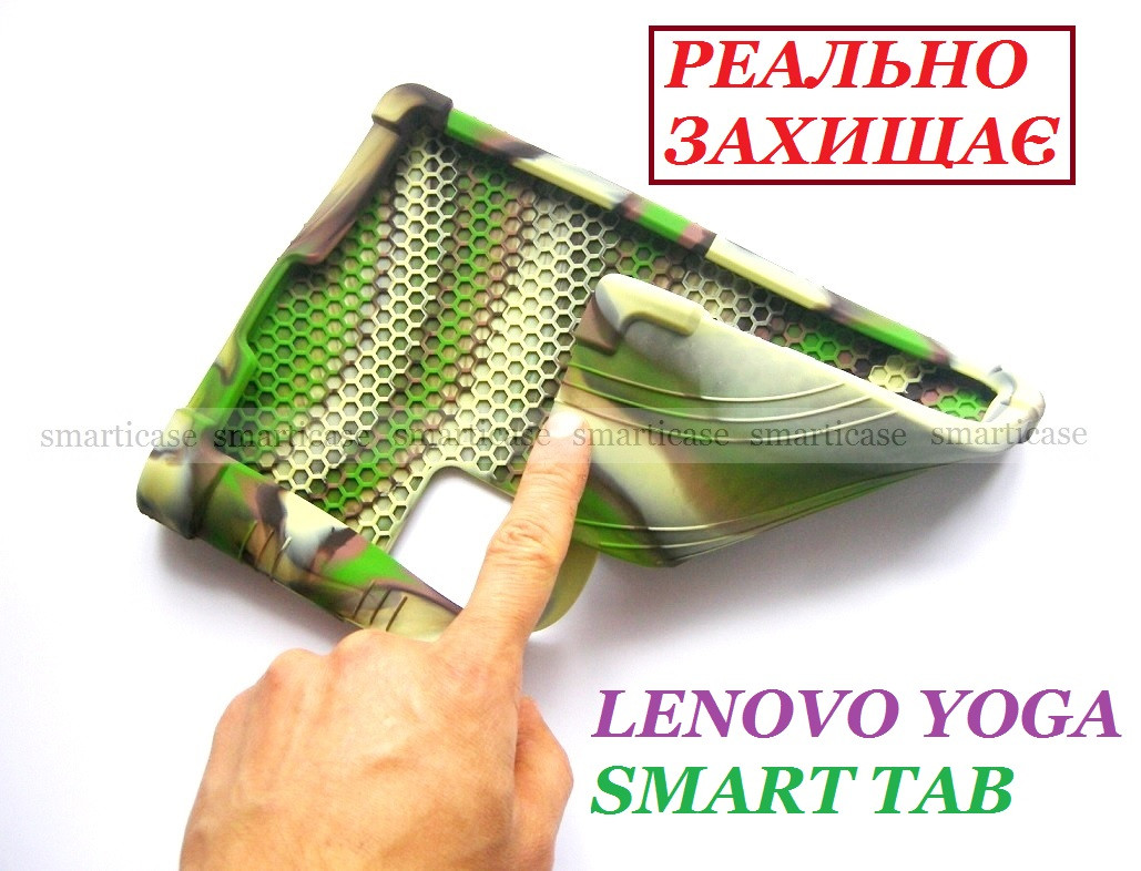 Мужской силиконовый чехол Lenovo Yoga Smart Tab YT-X705L X705F Ivanaks Tpu Haki - фото 3 - id-p1479492877