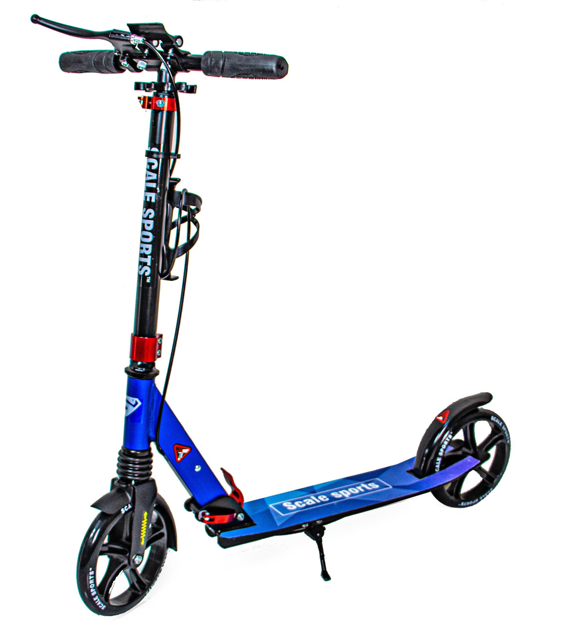 + ПОДАРУНОК Самокат Scale Sports SS-08 двоколісний з ручним гальмом і LED-ліхтариком. Синій