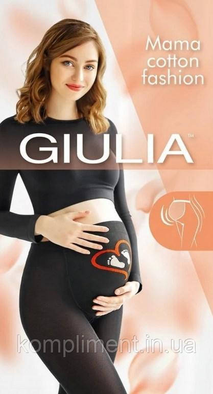 Колготки бавовняні для вагітних від GIULIA Mama cotton fashion, No2
