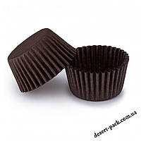 Бумажные формы для конфет 30х24 мм (100 шт.) коричневые