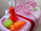 Дитячий ігровий набір кухня для дівчаток W017 на батарейці світло-звук + Подарунок, фото 7