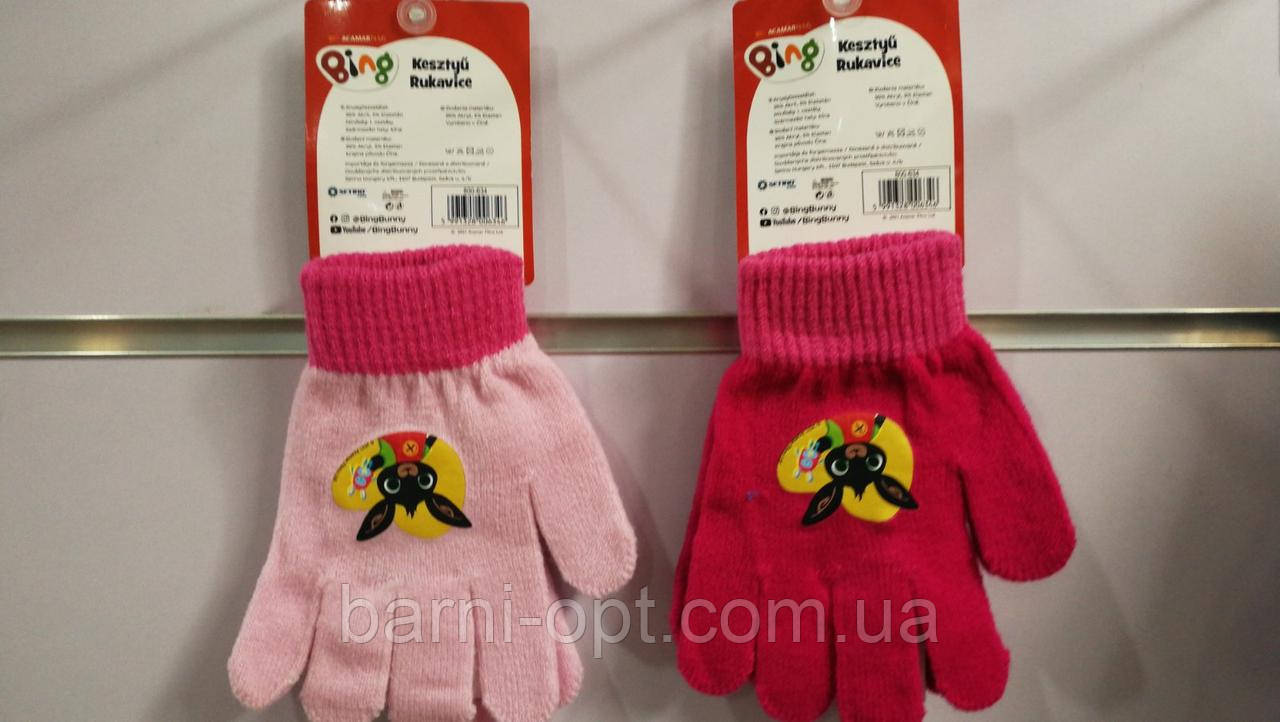 Дитячі рукавички для дівчаток оптом, Disney, 3-7 років.