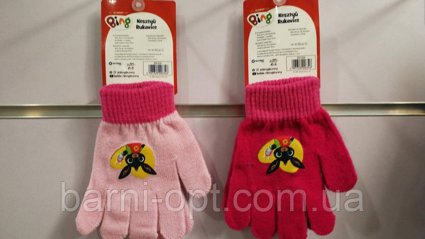 Дитячі рукавички для дівчаток оптом, Disney, 3-7 років., фото 2