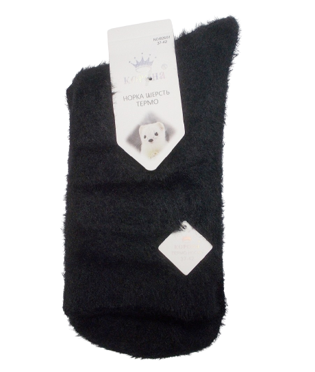 Шкарпетки-каршемір Корона 2601 37-42 чорні, фото 1