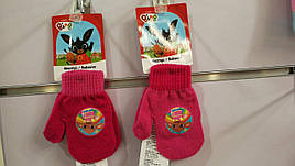 Дитячі рукавиці для дівчаток оптом, Disney, 2-6 років.