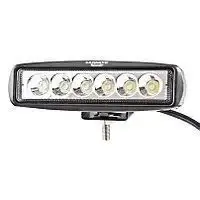 LED фара рабочая 18W/30, (6x3W) 1320 lm узкий луч (пр-во Jubana)