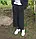 Жіночі широкі штани кюлоти чорні, фото 6