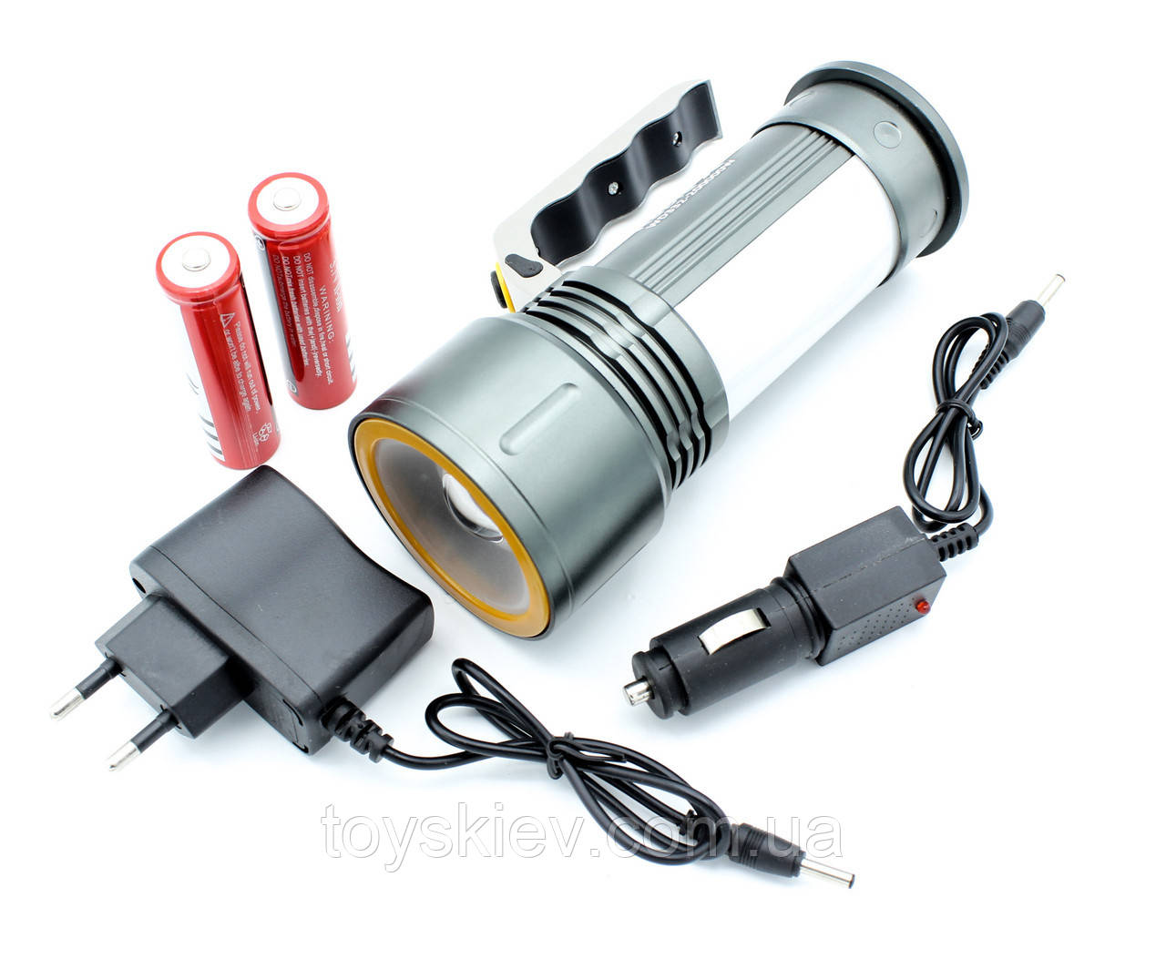 Ліхтар RB215/2X Li-ion18650/2× (XP-E+COB)/Бічна підсвітка/Zoom, фото 1
