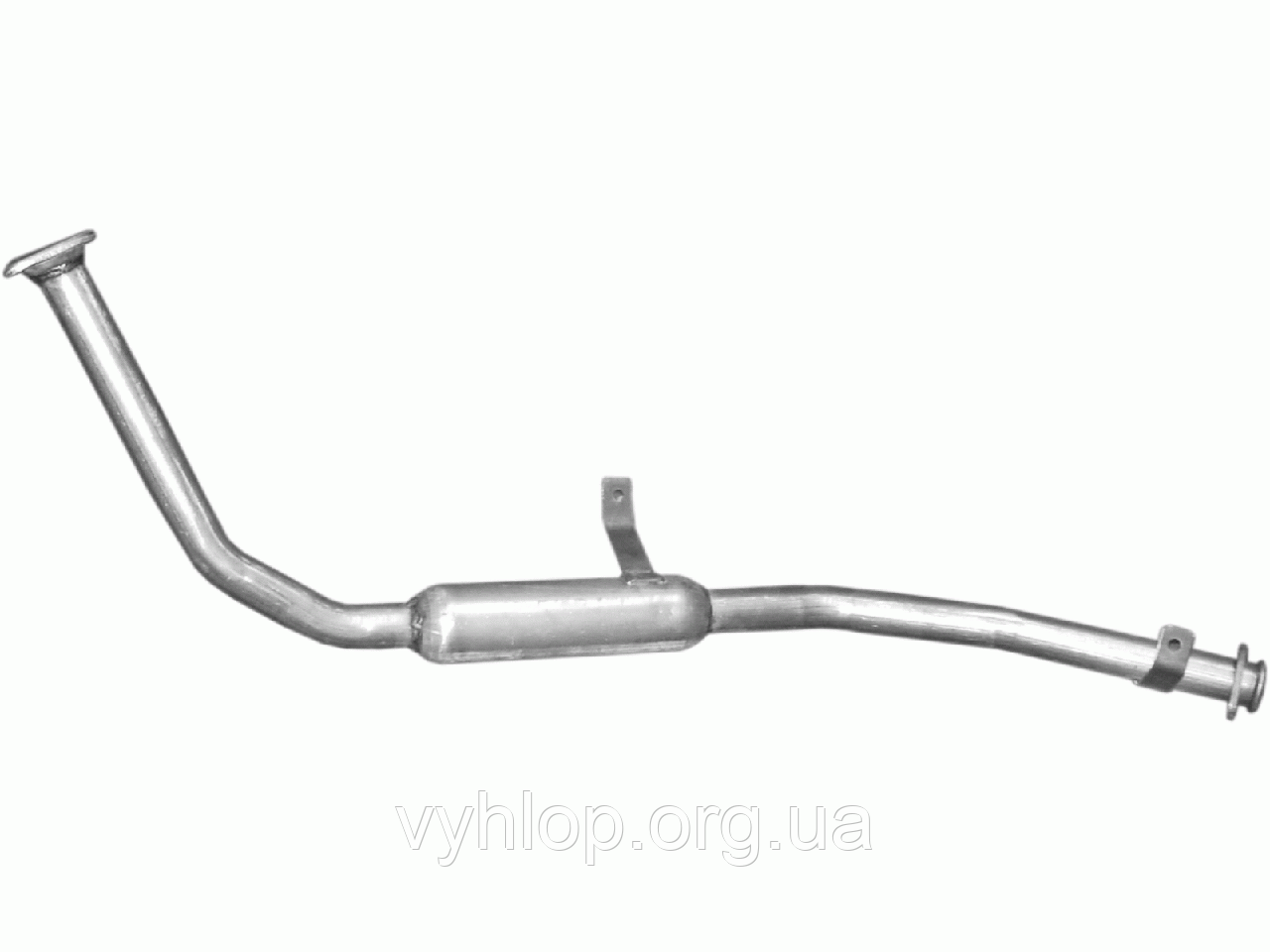 Труба приймальна 25.63 Suzuki Samurai 1.3 88-92 Polmostrow алюминизированный