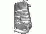 Глушник Сузукі Джиммі (Suzuki Jimny) 1.3 00- (25.58) Polmostrow алюминизированный